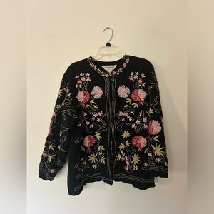 The Vermont Country Store Embroidery Quilted Jacket, size 2x